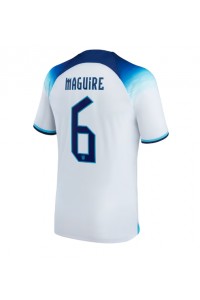 England Harry Maguire #6 Fotballdrakt Hjemme Klær VM 2022 Korte ermer